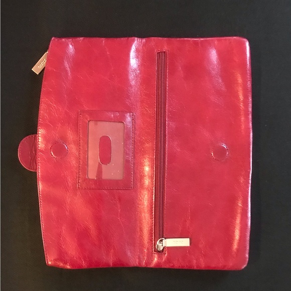 HOBO Deep Red Leather Clutch - Picture 4 of 5